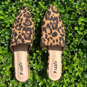Cheetah Print slip on loafers